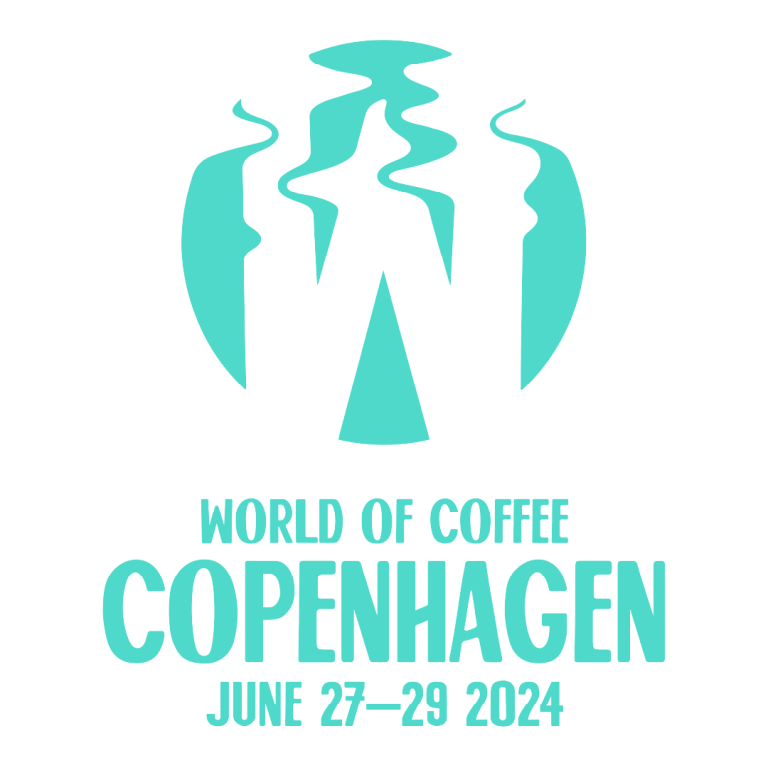 World of Coffee Copenhagen Logo with a white background
